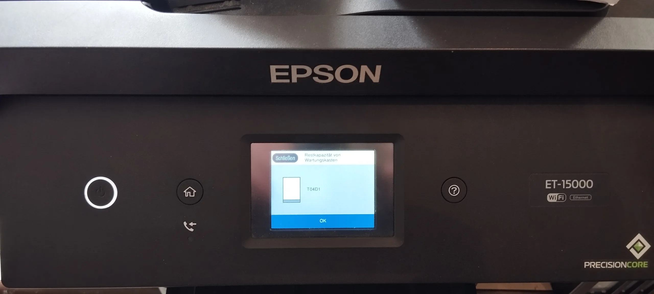 Restkapazität von Wartungskasten