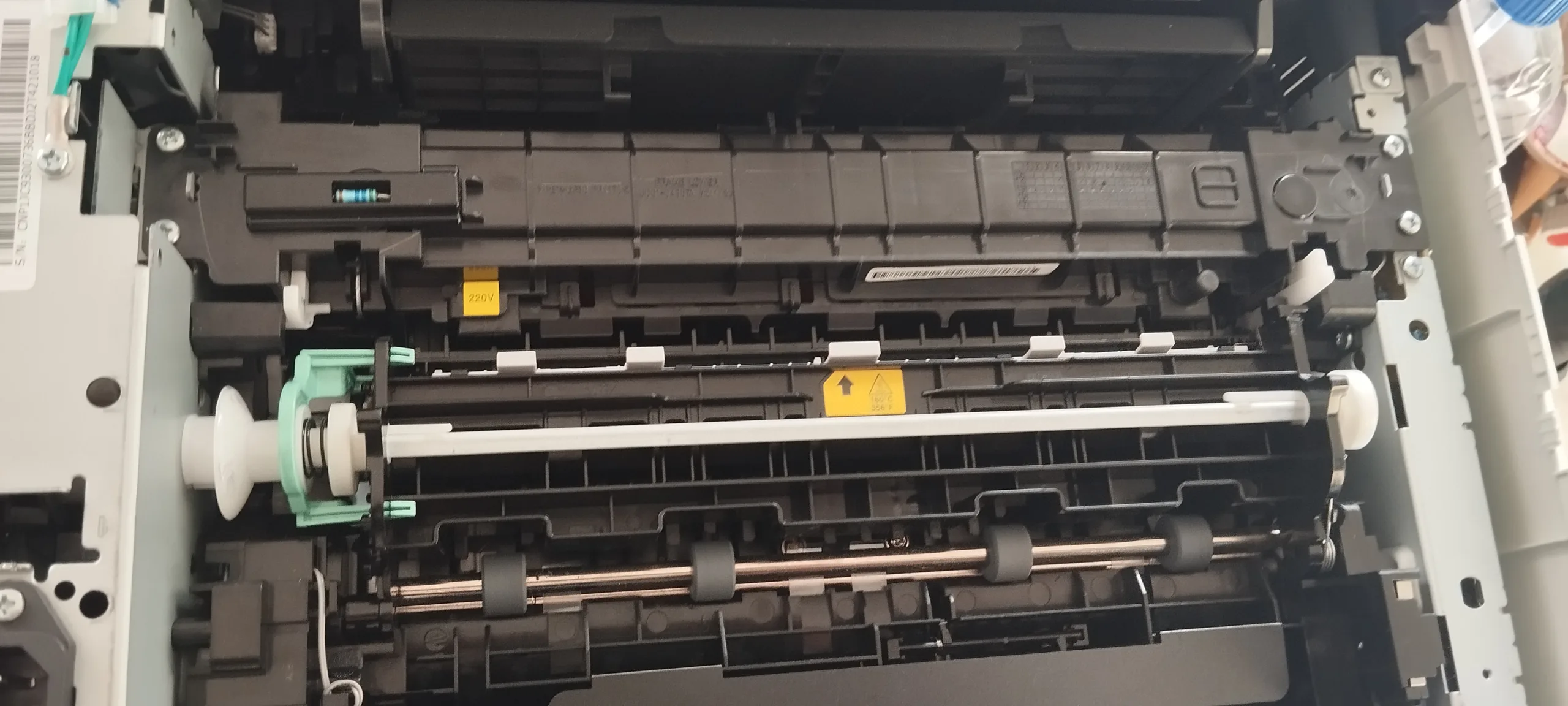 Einbau einer Fixiereinheit