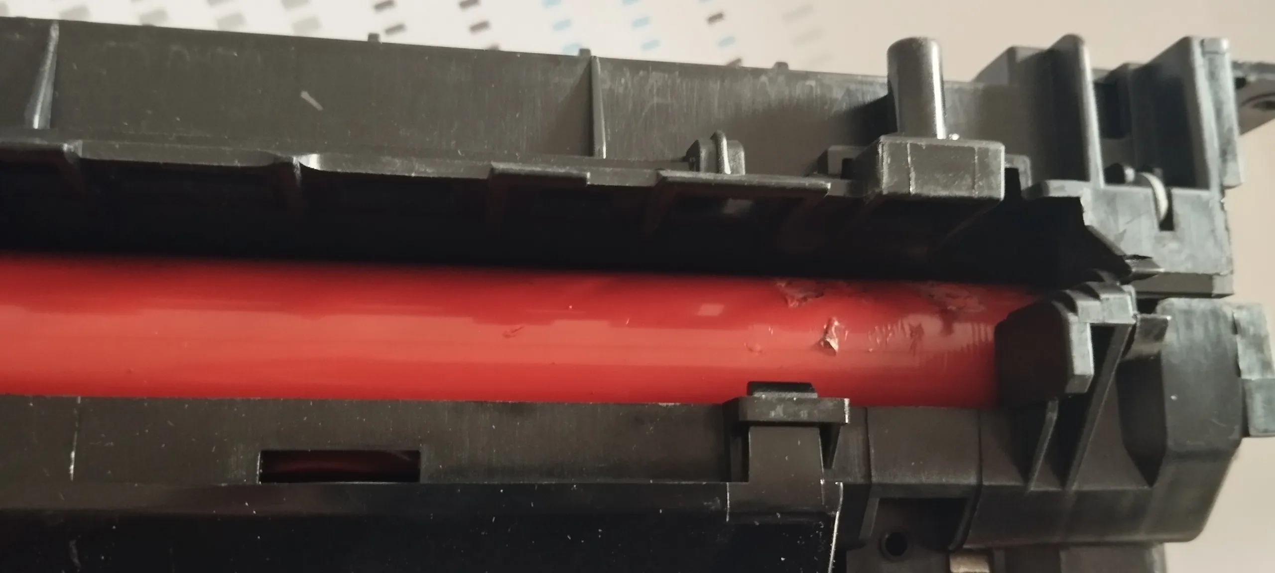 Riss in der Rolle der Heizeinheit